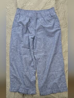 Joe Fresh Denim-Look Wide Leg Linen Pants
